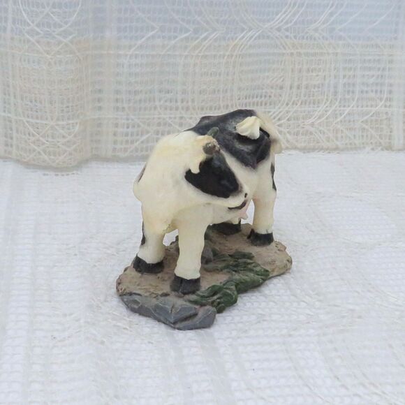 Young's Inc Cow, The Farmyard Standing Cow Figurine, Small Trinket Country Decor - Picture 3 of 9